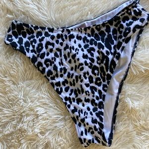 Leopard Print. Bikini bottom.  High waist